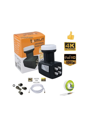 Uydupark Tsmart Dört'lü Lnb+ 30 M Mag Anten Kablosu
