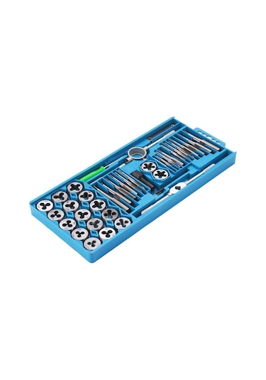 Valkyrie 40 Parça Klavuz Pafta Seti Metrik Set M3-m12 Arası 40lı Takım