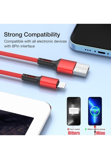 Prestigegoods İphone 12-11 Pro Max Uyumlu Hızlı Şarj Usb Kablosu - 2m/3m/25cm Seçenekleri