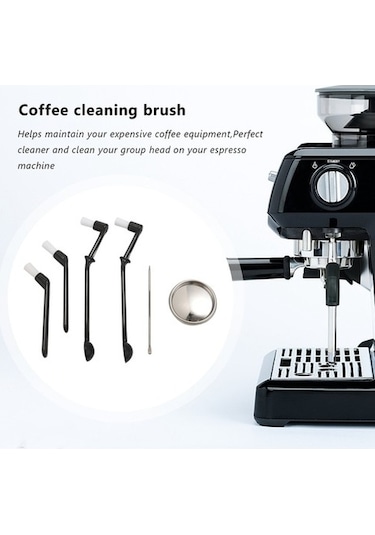 Metabagua Kahve Öğütücü Temizleme Fırçası, Kahve Makinesi Temizleme Fırçası, Espresso Makinesi Grup Başkanı Için Kahve Temizleme Aracı 2xrfdq Gümüş