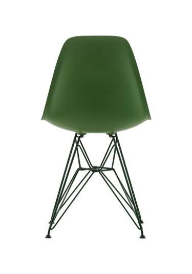 Vitra Eames Plastik Yan Sandalye Re Dsr Duotone, Geri Dönüştürülmüş Plastik Yeşil