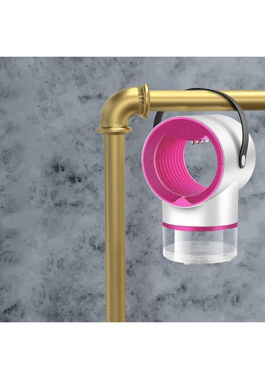 Tenfowee Usb Şarjlı Sessiz Sinek Yakalama Lambası - Ev Ve Yatak Odası İçin Portatif Sivrisinek Tuzağı İnci Beyaz Diğer