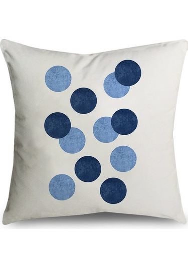 Kuzey Avrupa Geometrik Keten Yastık 50 50cm-29 Ekru