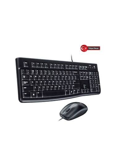 Logıtech Mk120, 920-002560, Usb Kablolu, Türkçe Q, Klavye Mouse Set