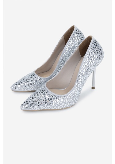 Valmenti Kadın Vegan Gri Topuklu Ayakkabı 891 608 Bn Ayk Y25 Gumus Gri