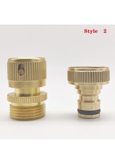 Betty Becky Bahçe Hortumu Hızlı Bağlantı Seti Bakır 3/4 Inç Dişi Erkek Konnektör Musluk Hortum Bağlayıcı 6095 Diğer