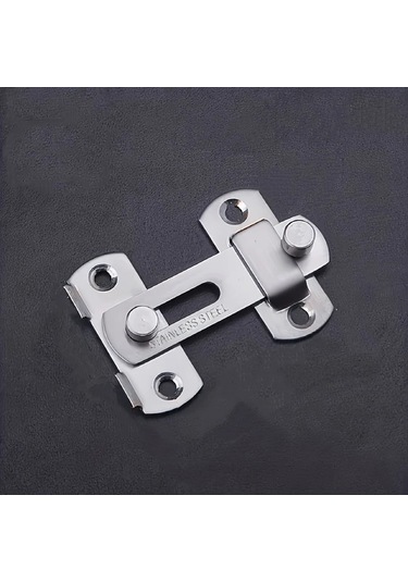 Cordial Paslanmaz Çelik Kapı Kilidi - Ağır Hizmet, 180 Derece Döner Sürgülü, Buton Kontrollü, Güç Gerektirmez, İç/dış Mekan Kullanımı, Dayanıklı