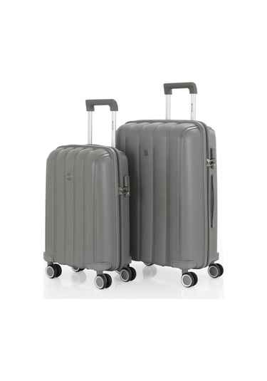 Mçs Polipropilen 2li Valiz Seti Orta & Kabin V305 S21yy1000076-set 00006 Gri