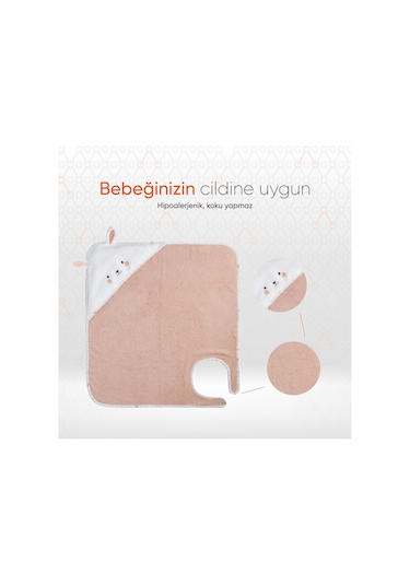 Gezenbebe Hero Kahraman Başlıklı Kundak Bebek Havlusu