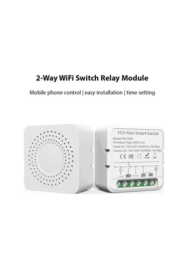Aubyhe 4'lü Tuya Wifi Akıllı Anahtar, 16a İki Yollu Kablosuz Kontrol, Ac 100-240v, Uzakdan Isıma Ve Aydınlatma Kontrolü Beyaz