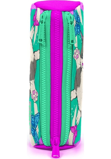 Coral High Kids Su Yeşili Üç Bölmeli Kalem Çantası 22007