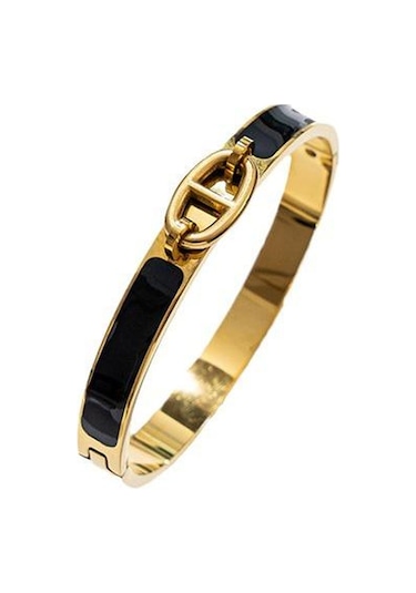 Altın - Haki Paslanmaz Çelik Bileklik Kadın Solmayan Moda Takı Altın - Haki