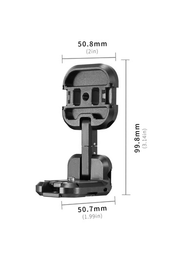 Djı Osmo Pocket 3 Startrc Metal L-şekilli Genişletme Braketi İçin Siyah