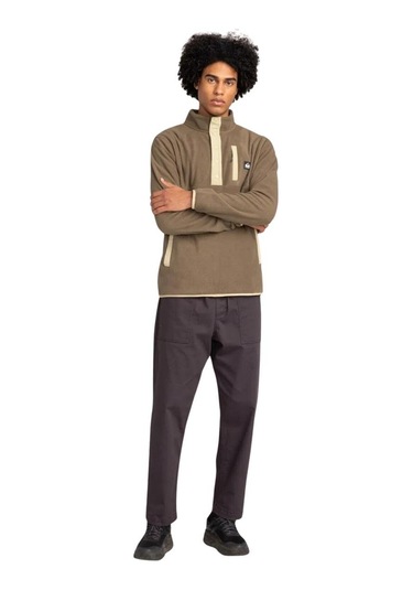 Quiksilver No Destination 2 Half Snap Erkek Polar Haki