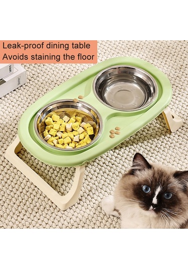 Sones Katlanabilir Evcil Hayvan Kasesi Yeme İçme Kasesi Boyun Koruma Uzun Çift Kase