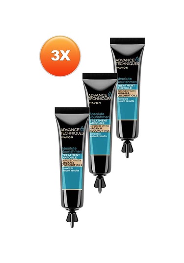 Avon Advance Techniques Argan Yağı Içeren Besleyici Saç Serumu 3 x 15 ML