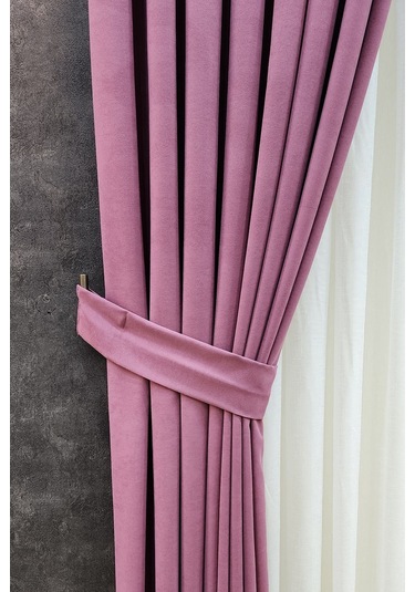 Mosso Fon Perde Düz Renk Gülkurusu