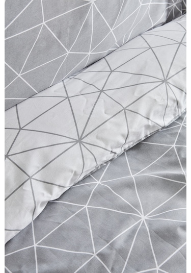 Karaca Home Colby Gri %100 Pamuk Çift Kişilik Nevresim Takımı 200.22.08.0030 Gri