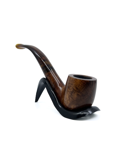 Şahin Sarı Yıldız Bent Apple 9 Mm Filtreli Ebonit Saplı Pipo X-160 237194