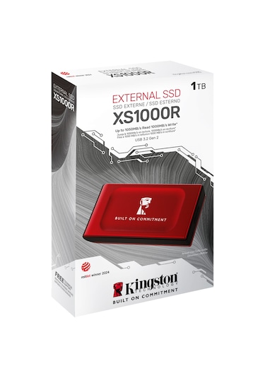 Kingston Sxs1000 Sxs1000r/1000ga 1tb Usb 3.2 Kırmızı Adad3kın0016