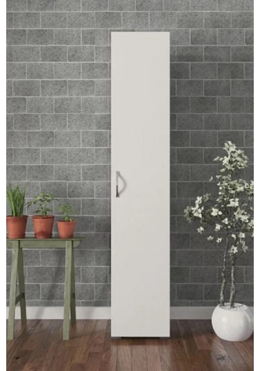Kzy Tek Kapaklı Mutfak&banyo&kiler Dolabı Beyaz