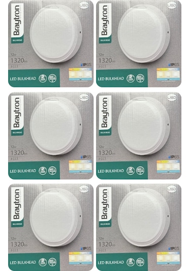 6 Adet Braytron 12w Beyaz, Günışığı, Sarı Işık Ayarlanabilir Dış Mekan Sıva Üstü Led Armatür Beyaz-günışığı-sarı Çok Renkli