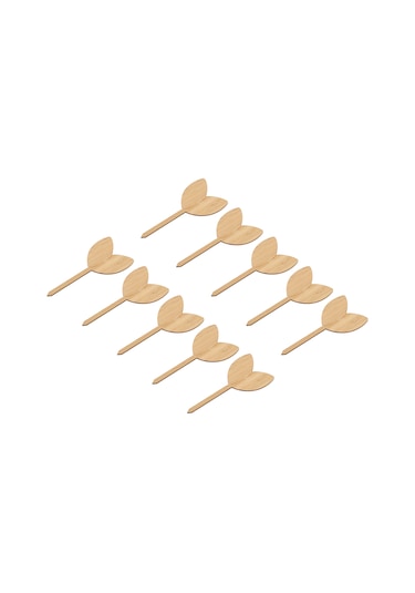 Vkemall 10 Adet Bambü Bitki Etiketi, Yağmurlu Hava Dayanıklı, Kolay Yazı, Bahçe Fidan Tohum Etiketleri