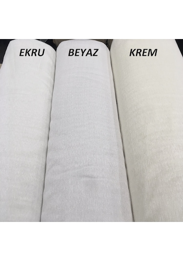 Perdefony Ince Çizgili Modern Düz Tül Perde 3 Farklı Renk Secenek