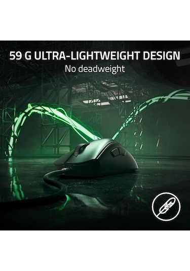 Razer Deathadder V3 - Ergonomik Esports Fare 59 G Hafif Tasarım,