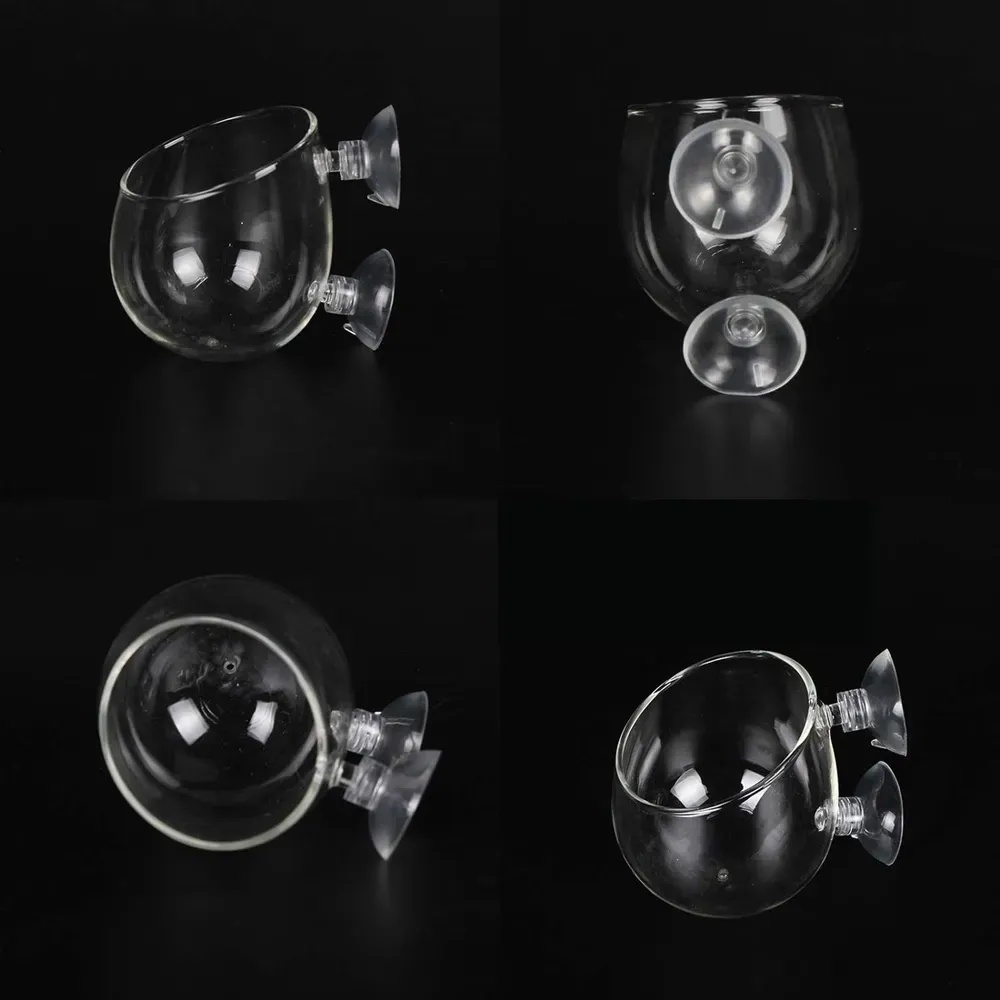 Xindoker Akvaryum Cam Bitki Askısı - Balıklar İçin Oyun Ve Saklanma Alanı, Su Kalitesini Artırır 5x6x7cm