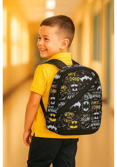 Newbag Yarasa Desenli Erkek Anaokulu Sırt Çantası Yeni Sezon