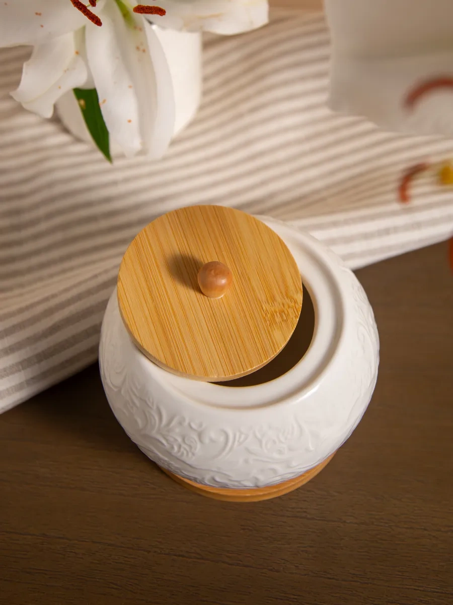 Lefard Muse Kapaklı Ve Standlı 450 Ml Şekerliği 374033720 Beyaz