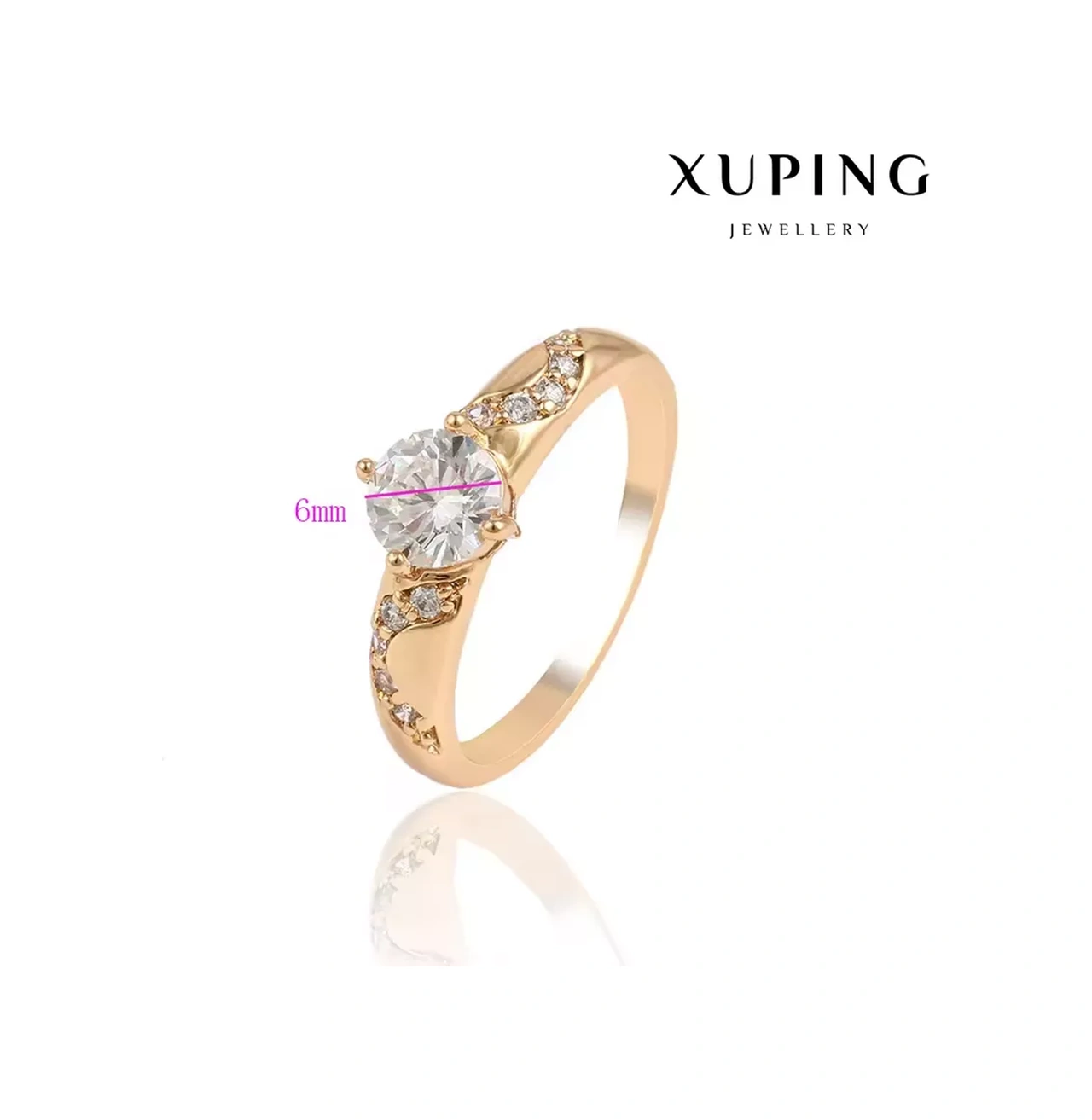 Xuping Taşlı Altın Kaplama Nişan Yüzüğü 189449450 Diğer