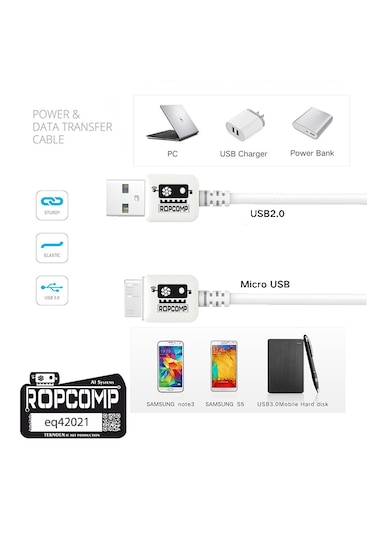 Usb Micro-b Data Kablosu Usb 2.0 100cm