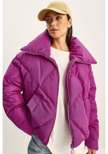 Shade Kadın Oversize Şişme Mont 10191065 - Fuşya