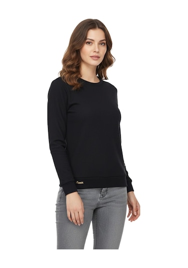 Linsolita Kadın Sıfıryaka Sweatshirt Bgl-st05116 Siyah
