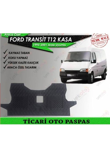 Ford Transit T12 Minibüs Ve Panelvan Kauçuk Rulo Paspas Ön 95-99