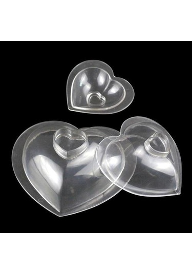 3 Precie Dıy Kek 3d Kalp Çikolata Kalıp Dekorasyon Polikarbonat Çikolata Kalıp Pişirme Şeker Şekerleme Aracı Kek Kalıpları Altın