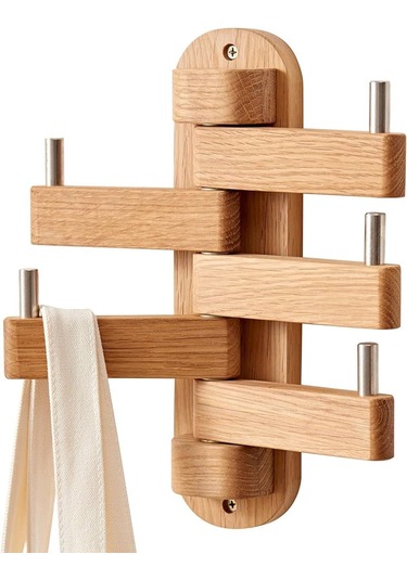 Modern Ahşap Dönebilen Duvar Askısı