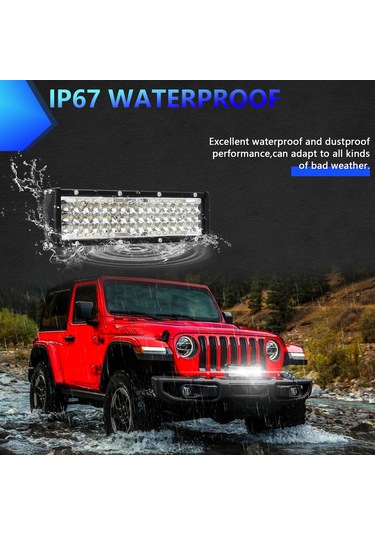 9 İnç Led Çalışma Işığı 204w 6000k Arazi Araçları Kamyonlar K22349-9