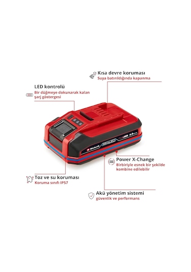 Einhell Sealed Li-on Akü 18 Volt 4,0 Ah Plus