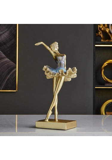 Suntek Dans Eden Kız Figürü El Sanatları Süslemesi 13cmx12cmx26cm