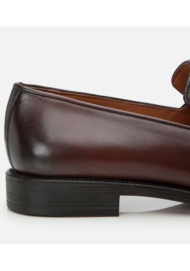 Hotiç Erkek Deri Kahverengi Püskül Detaylı Klasik Loafer 02ayh305270a480 Kahve-brown Kahverengi