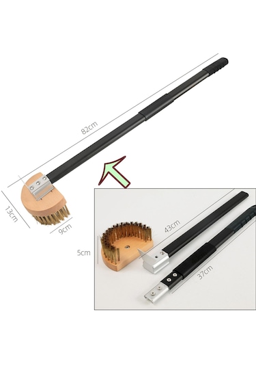 Suntek Pizza Fırını Fırçası Taşı Temizleme Açık Stil-b