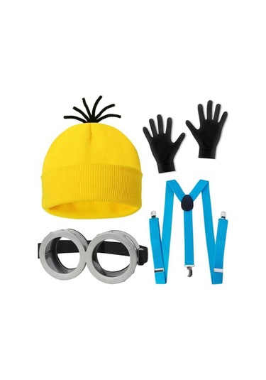 Vkemall Halloween Kostüm Seti: Steampunk Gözlükler, Şapka, Eldiven Ve Bileklik - Animasyon Karakteri Enstitü, Parti Ve Rol Yapma İçin