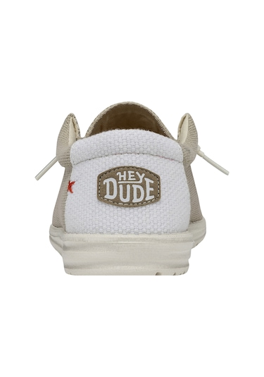 Off Whıte Sneaker Günlük Erkek Hd.40003 Hey Dude Wally Braid Beyaz