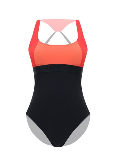 Roxy Actıve Colorblk One Siyah Kadın Mayo