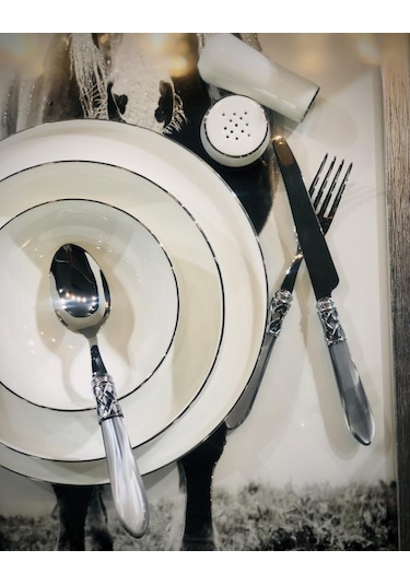 Koleksiyon Sufı Yemek Setı 55 Parca Parlak Platın