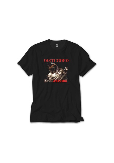 Wakha Disturbed Asylum Siyah Tişört Siyah