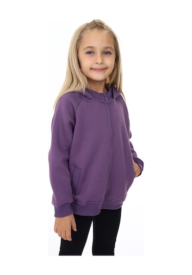 Toontoy Kız Çocuk Hırka Mor